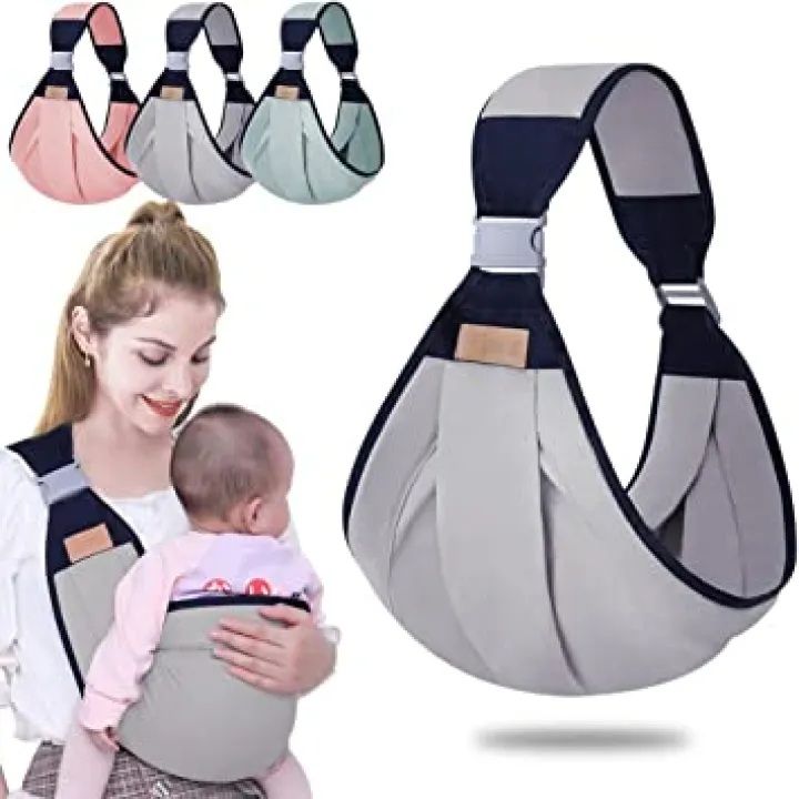 🤱 Adjustable Newborn Baby Carrier Sling – Breathable Wrap with Shoulder Support for Comfortable Feeding