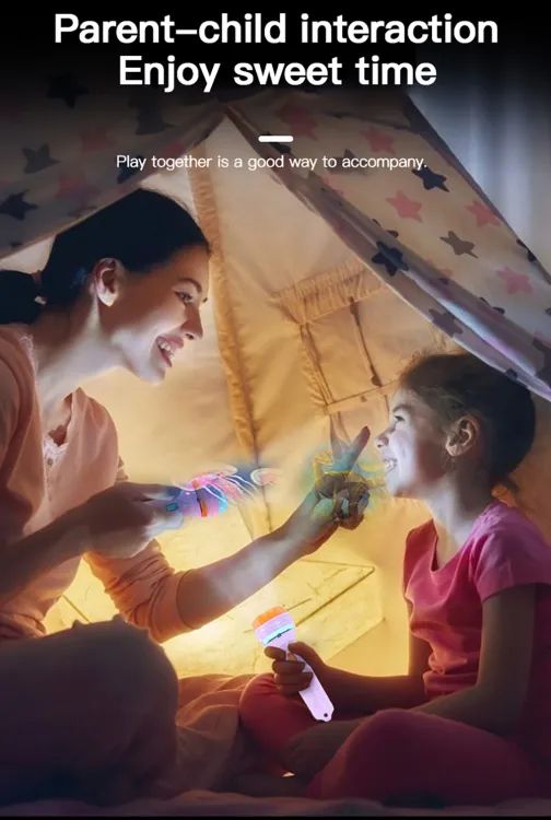 Kids Flashlight Projector Toy – 8-Image Story Torch Lamp for Fun Learning & Bedtime Play